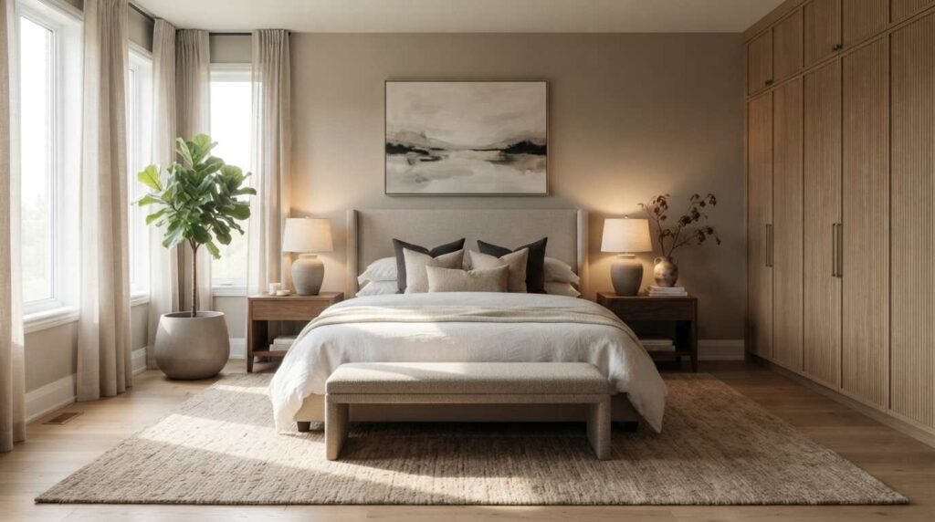 Residential bedroom interior design
