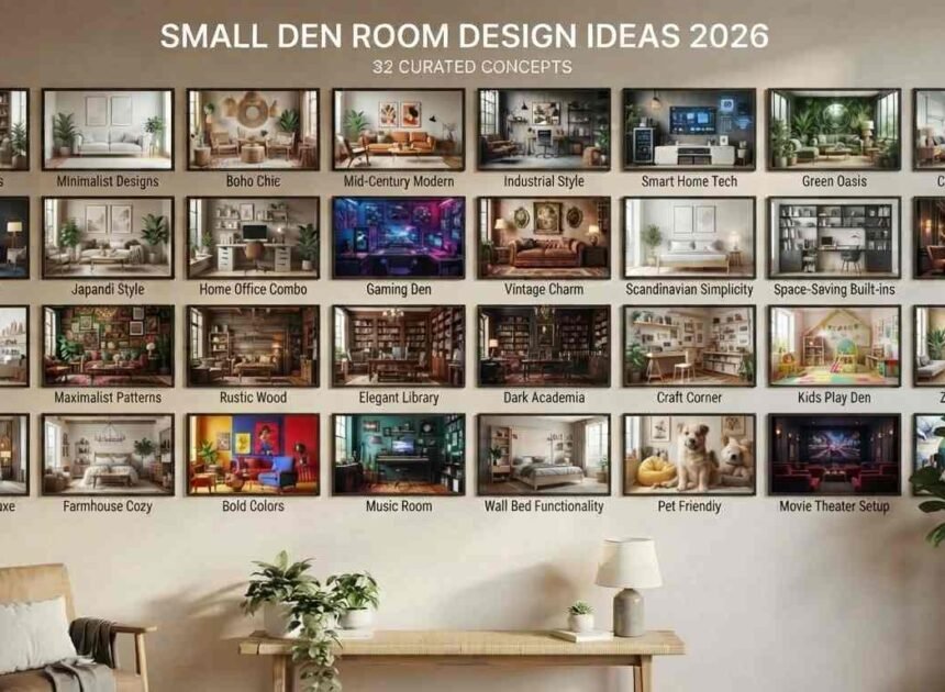 32 Small Den Room Design Ideas 2026 For Tiny Space